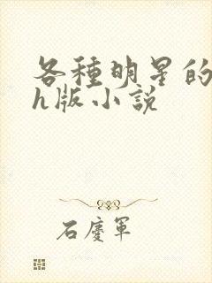 各种明星的综艺h版小说