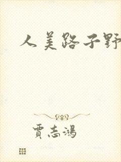 人美路子野封面