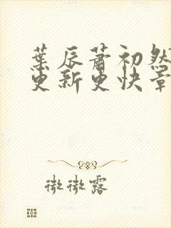 叶辰萧初然刚刚更新更快章节