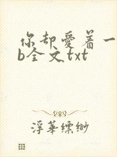 你却爱着一个sb全文txt