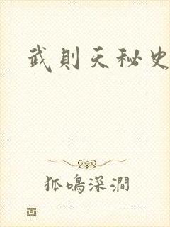 武则天秘史吻戏封面