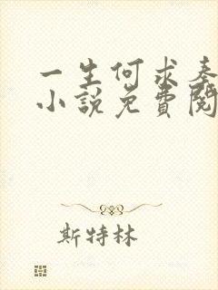 一生何求秦菲雪小说免费阅读
