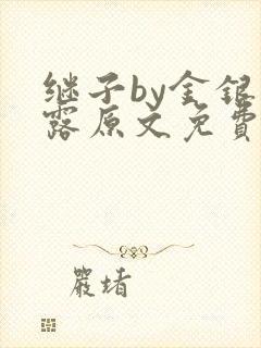 继子by金银花露原文免费阅读封面