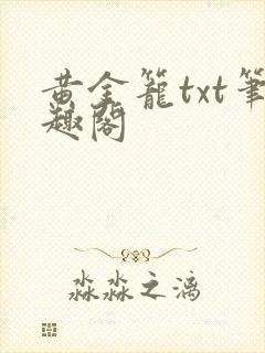 黄金笼txt笔趣阁