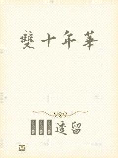 双十年华封面