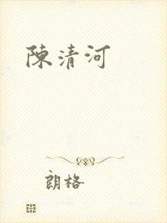 陈清河封面