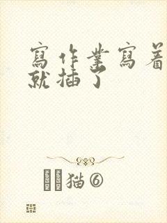 写作业写着写着就插了