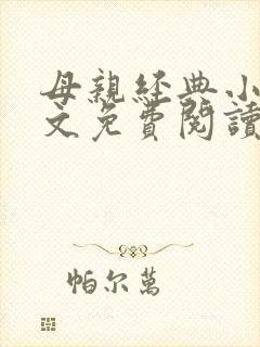 母亲经典小说全文免费阅读封面