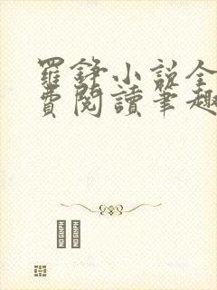 罗铮小说全文免费阅读笔趣阁