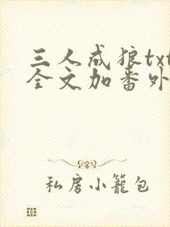 三人成狼txt全文加番外