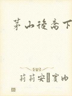 茅山后裔下载封面