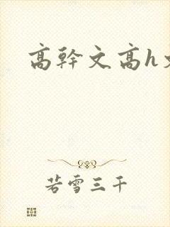 高干文高h文封面
