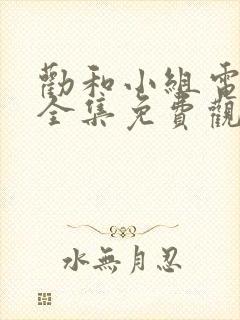 劝和小组电视剧全集免费观看