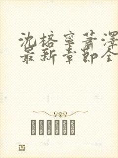 沈榕宁萧泽小说最新章节全文阅读封面