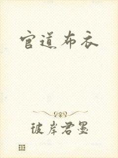官道布衣封面