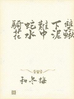 骑蛇难下双金银花水中泥鳅双男主封面