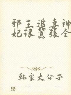 邪王追妻神医狂妃很嚣张全文免费封面