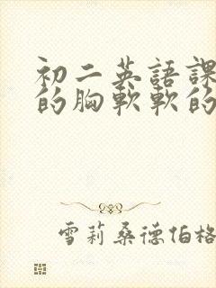 初二英语课代表的胸软软的