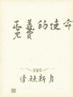 正义的使命全文免费封面