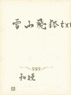 雪山飞狐txt