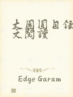 大团圆目录及全文阅读封面