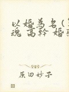 以婚为名 (军魂 高干 婚恋)封面
