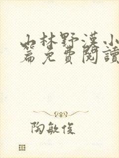 山林野汉小说全篇免费阅读