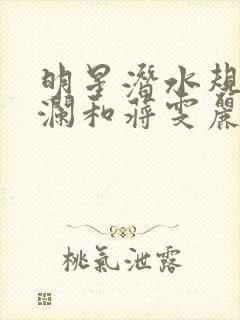 明星潜水规则杨澜和蒋雯丽