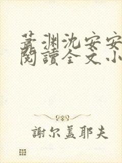 萧渊沈安安免费阅读全文小说