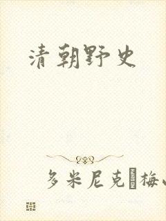 清朝野史