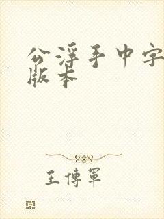 公浮手中字最新版本