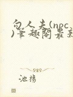 勾人夫(npc)笔趣阁最新章节更新时间