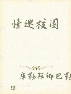 情迷校园封面