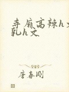 寺庙高辣h文乱乳h文封面