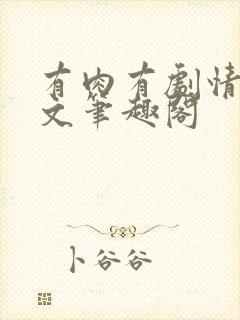 有肉有剧情的h文笔趣阁