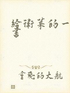 给卫莱的一封情书封面