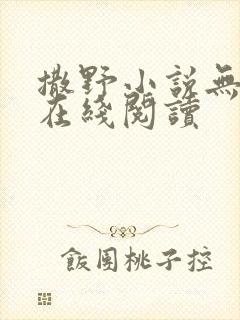撒野小说无删减在线阅读封面