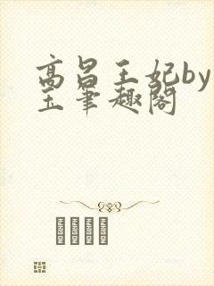 高昌王妃by黛玉笔趣阁封面