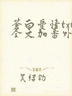 苍白爱情txt全文加番外