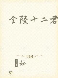 金陵十二君封面
