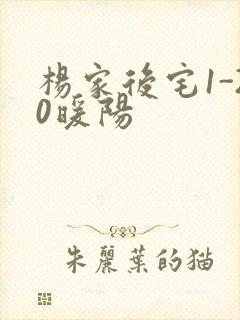 杨家后宅1-20暖阳