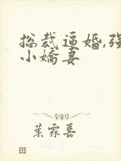 总裁逼婚,强宠小娇妻