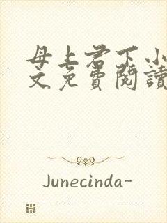 母上君下小说全文免费阅读无弹窗封面