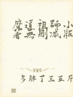 魔道祖师小说原著无删减版