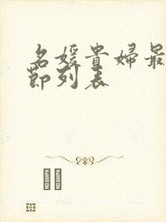 名媛贵妇最新章节列表