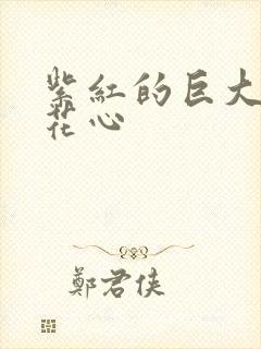 紫红的巨大顶开花心