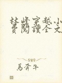 林峰穿越小说免费阅读全文最新章节