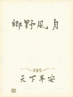 乡野风月封面