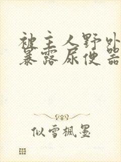 被主人野外调教暴露尿便器