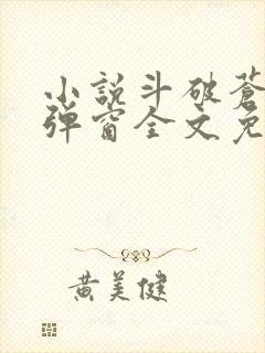 小说斗破苍穹无弹窗全文免费阅读